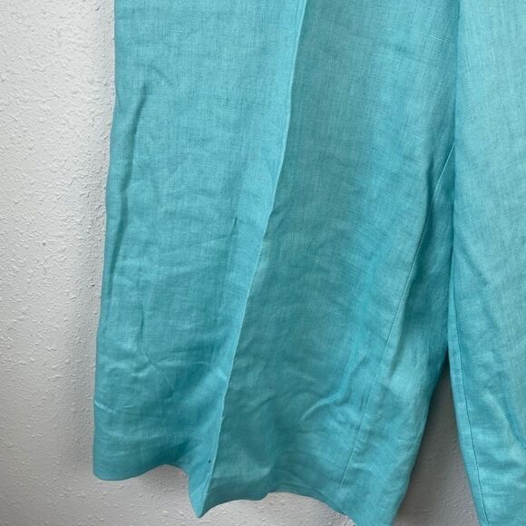 NWT Luciano Dante Linen Crop Pants Size 10 - Picture 3 of 7